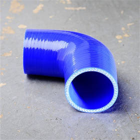 Силіконовий патрубок 90 потішсів 2.0 (51 мм) синій