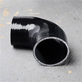 Силіконовий патрубок 90 потішсів 2.5 (63 мм) чорний