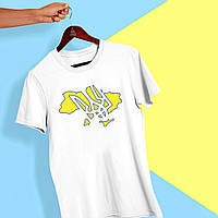 Футболка з принтом "Жовта карта України та Герб країни" Push IT