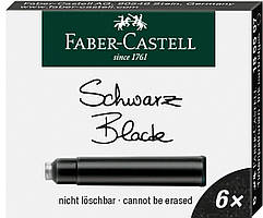 Чорнильні стандартні картриджі Faber-Castell, 6 шт, Чорний