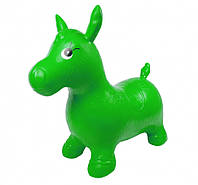 Детский прыгун-лошадка MS0737 резиновый топ Зелений, нове