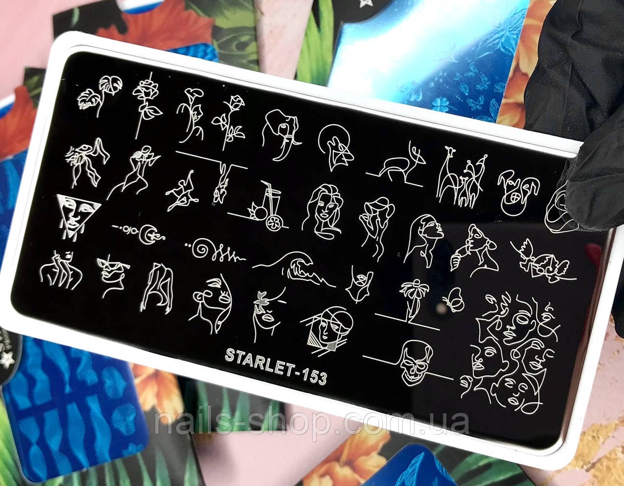 Пластина для стемпінгу Starlet-153, фото 1