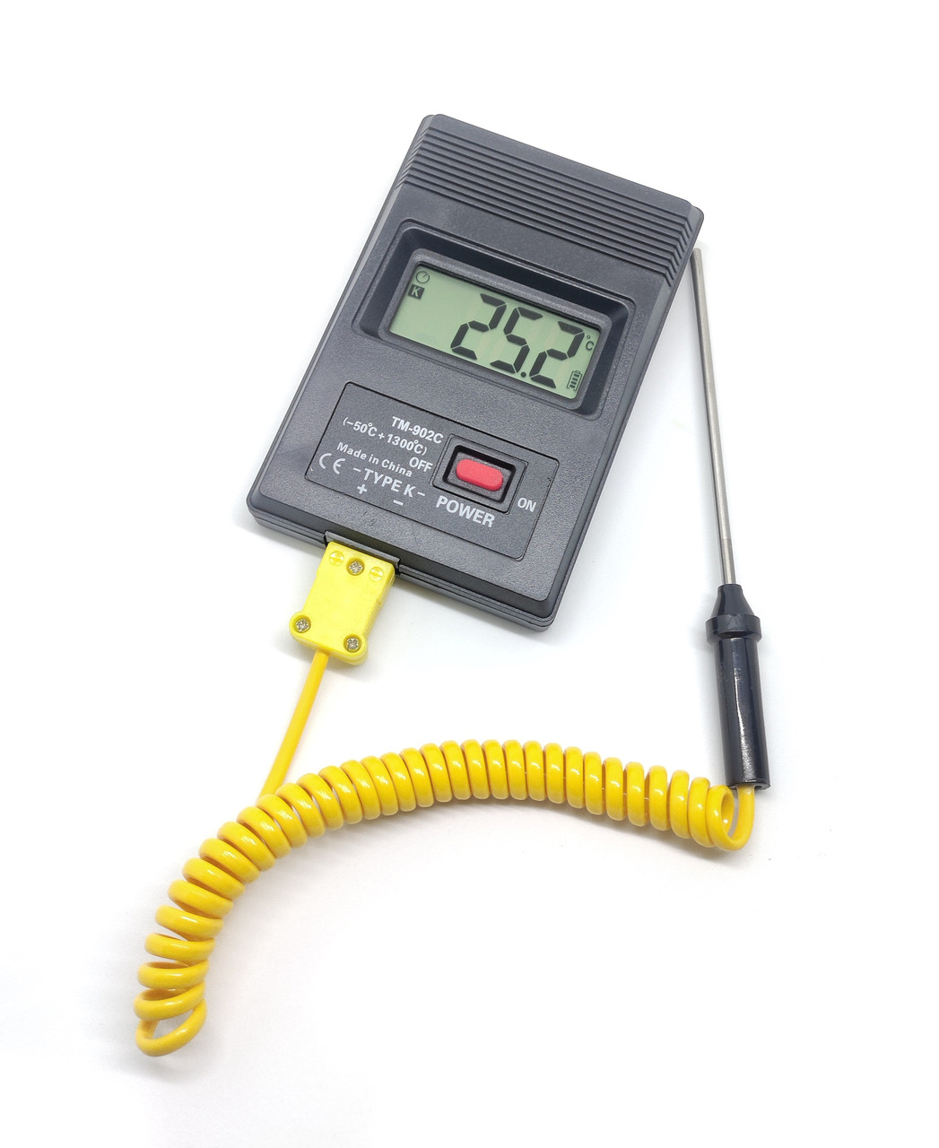 Цифровий термометр TM-902CT з термопарою К-типу зі щупом 300 мм (-50..+1200 °C)