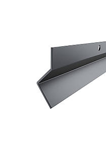 ODF-04-16-01-L2500 Профіль для душових кабін під душовий ущільнювач з отворами під метиз, матовий