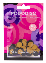 Змінні файли для манікюрного диска Pododisc Staleks Pro XS 180 грит (50 шт)