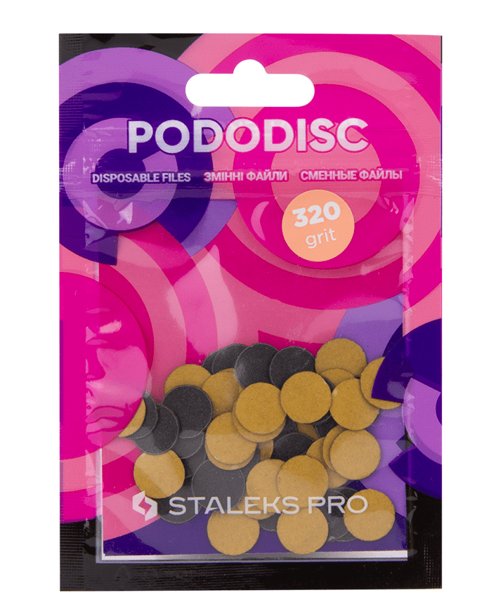 Сменные файлы для педикюрного диска Pododisc Staleks Pro XS 320 грит (50 шт)