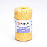 Пряжа YarnArt Twisted Macrame 3мм 764 Желтый (Ярнарт Твистид Макраме 3 мм)