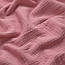 Муслін однотонний двошаровий жатий, колір запорошеної троянди, ширина 135 см, фото 2
