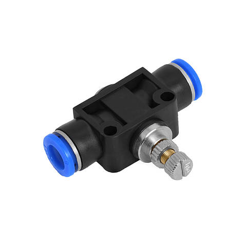 Фітинг цанговий LSA6 Т-подібний з отвором для трубки 6 мм (регулятор подачі повітря), фото 2