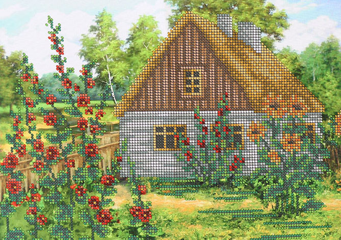 Набір для вишивання бісером "Літо", W-328, 30*21см, Art Millennium, фото 1