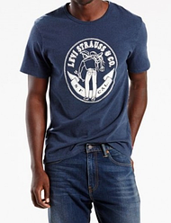 Чоловіча футболка Levis Graphic Tee — Navy Blue (XL)