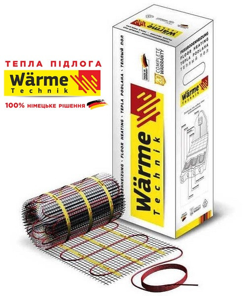 Warme Technik Twin Mat 375W, 2,5 м2 тепла підлога, німецький нагрівальний мат під плитку