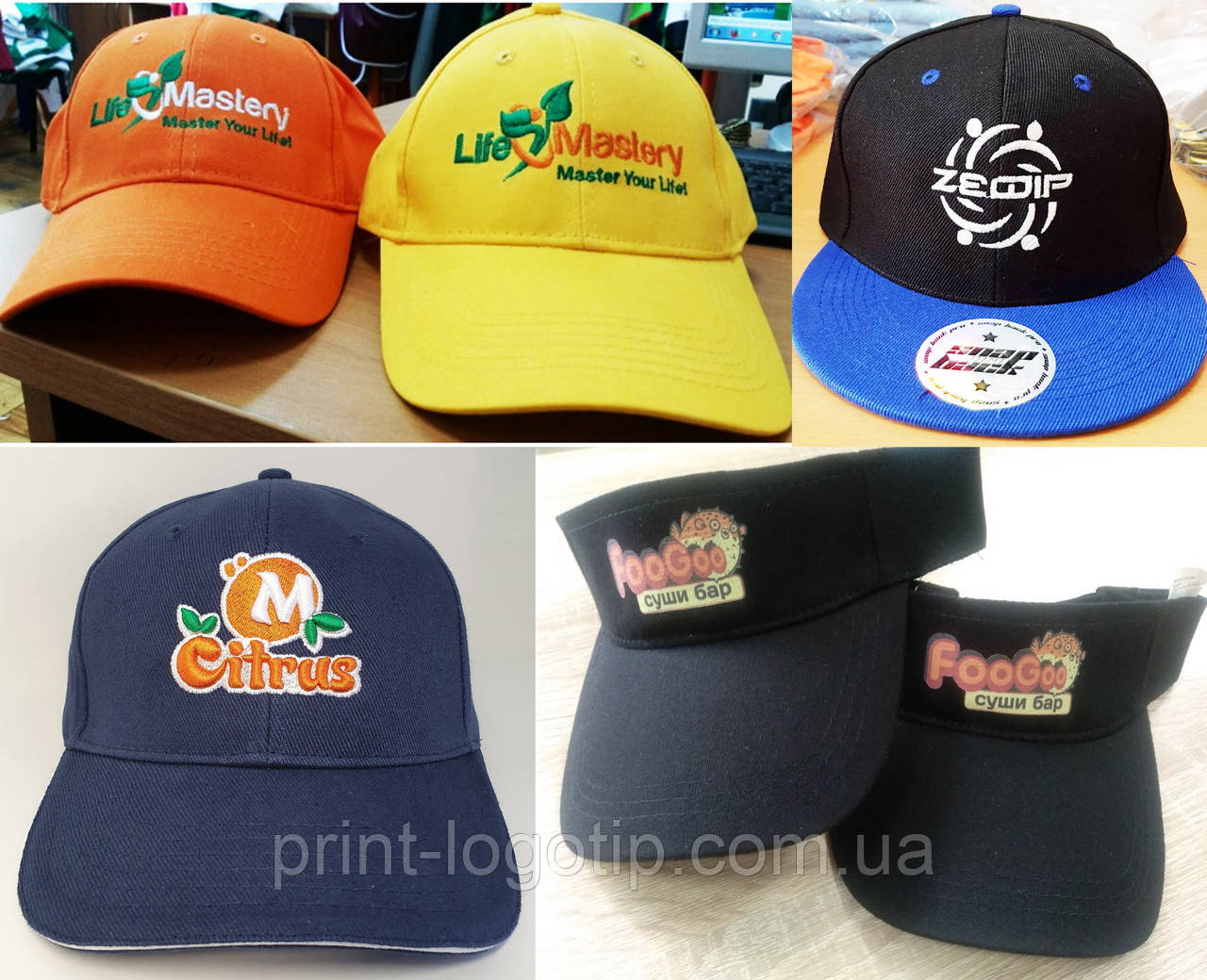 Бейсболки з логотипом, фото 1