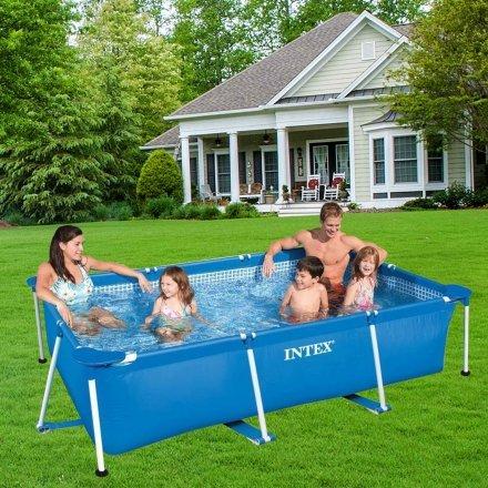 Каркасний басейн Intex 28270 об'єм 1662 л, розмір 220*150*60 см