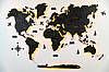 Дерев'яна карта світу на стіну CraftBoxUA з led підсвічуванням, фото 6