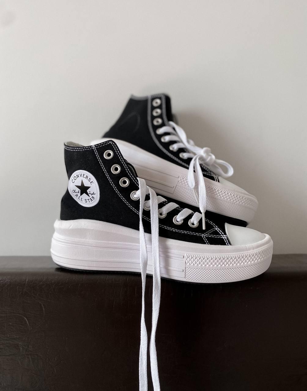 Жіночі кеди Converse Chuck Taylor All Star Move Black 568497C, фото 1