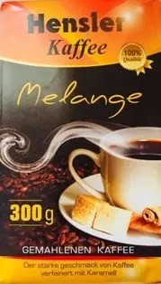 Кава мелена Hensler Kaffee Melange 300 гр. Німеччина