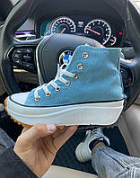 Женские кеды Converse Run Star Hike Platform Hi Jade Unity 172726C