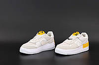 Женские кроссовки Nike Air Force 1 Shadow Vast Grey Laser Orange CU3446-001