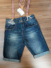 Круті джинсові шорти для хлопчика з підтяжками Zara 164