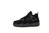 Женские кроссовки Air Jordan 4 Retro Black Cat CU1110-010