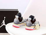 Кросівки жіночі Off-White x Air Jordan 4 Retro Grey Brown ALL06307, фото 6