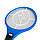 Електро мухоловка на батарейках Синя 51x21 см електрична мухобійка, ракетка від комарів, фото 4