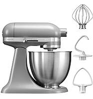 Миксер планетарный KitchenAid Mini 5KSM3311XEFG мини с чашей 3,3л Матовый Серый