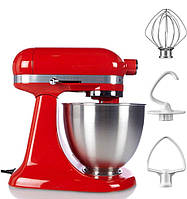 Миксер планетарный KitchenAid Mini 5KSM3311XEHT мини с чашей 3,3л Красный чили