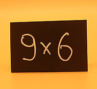 Ценник меловой 9х6 см. 5 шт. для надписей мелом и маркером Черный