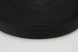 ТЕСМА РЕМ'ЯНА (Тесма сумкова.) ширина 3см, чорна ребриста