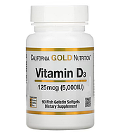 Витамин D3 5000 МЕ 90 капсул от California Gold Nutrition