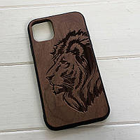 Деревянный чехол для iPhone с индивидуальной гравировкой Lion от "SKINWOOD" CGraw-005 iPhone 7/8 Plus