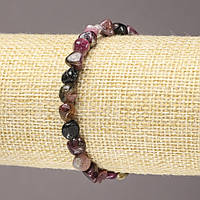 Браслет на резинці Турмалін галтівка d-7(+-)мм купити біжутерію оптом в інтернеті