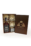 Подарочный набор для охлаждения виски в темной коробке