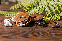 Деревянная катушка для наушников, Индивидуальная гравировка