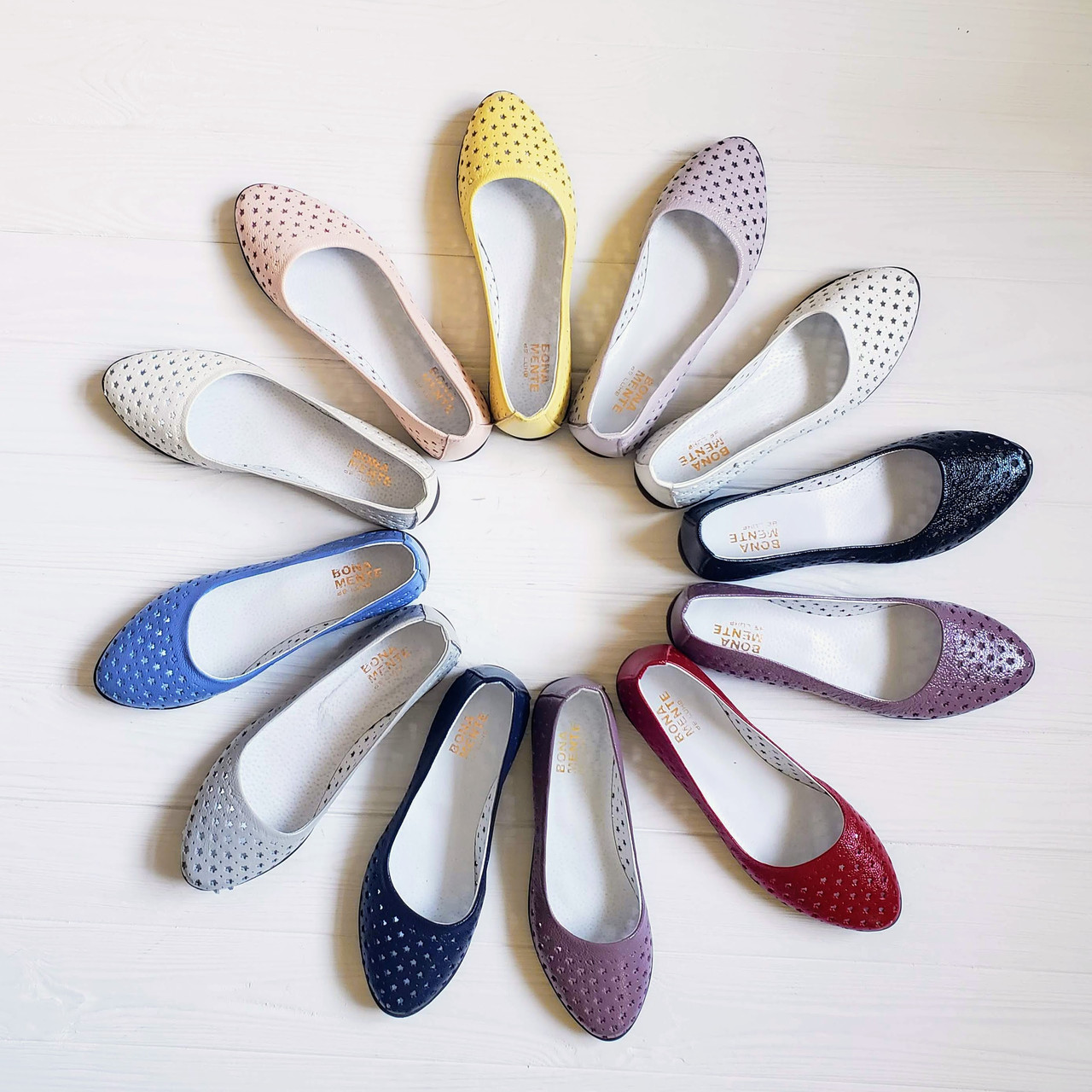 Женские летние кожаные балетки с перфорацией (черные): продажа, цена в ...