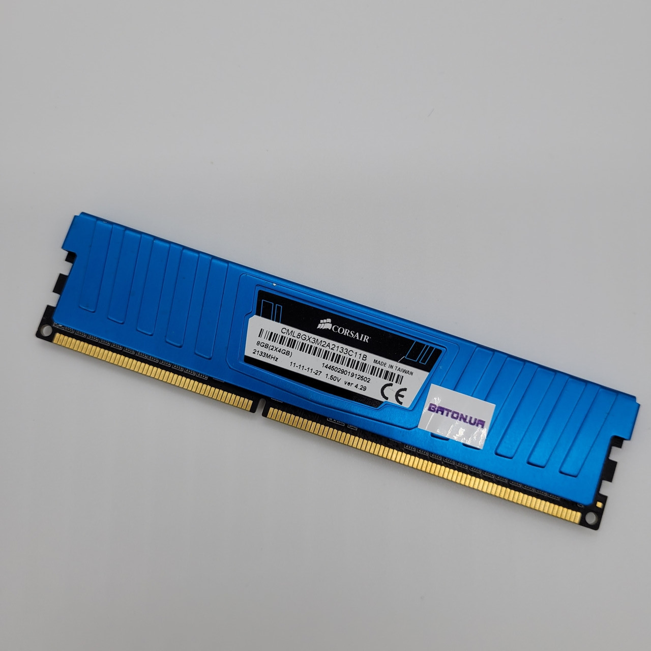 Игровая оперативная память Corsair Vengeance DDR3 4Gb 2133MHz PC3 17000 CL11 1R8 (CML8GX3M2A2133C11B) Б/У