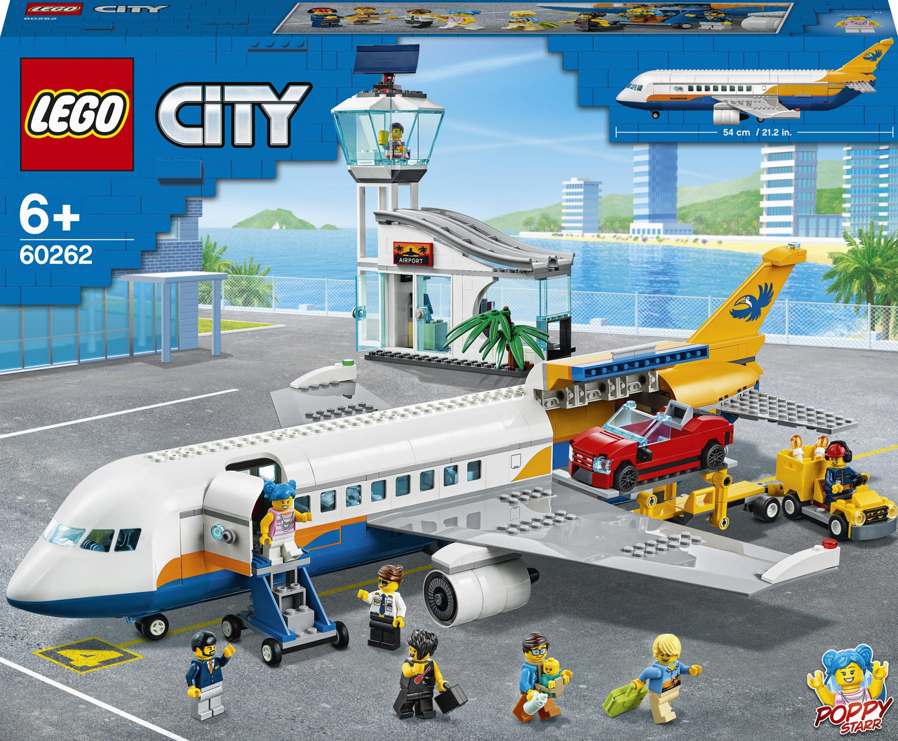 LEGO City Пасажирський літак 669 деталей (60262)