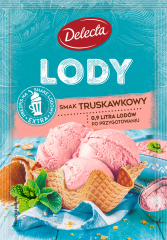 Порошок для приготування морозива Lody smak truskawkowy з полуничним смаком, 60 г - фото 1 - id-p1633563733