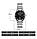 Skmei 9139S жіночі годинники сріблясті з чорним циферблатом, фото 3
