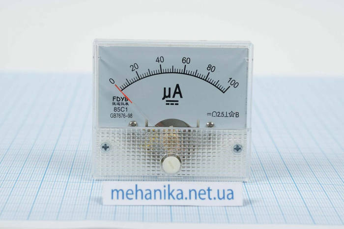 Микроамперметр постоянного тока 100μА (стрелочный) (ID#1633567620 ...