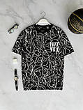 Чоловіча футболка M1023 чорна, фото 3
