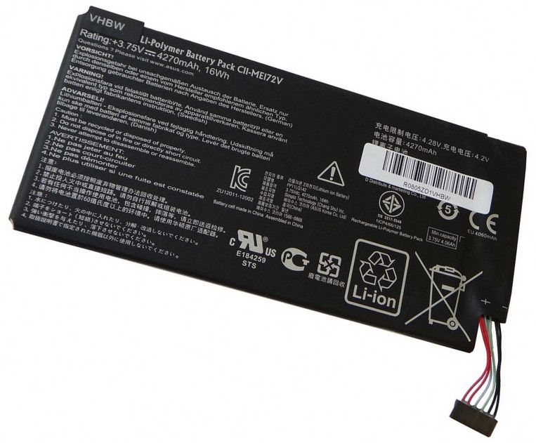Аккумулятор к планшету ASUS C11-ME172V 4270mAh