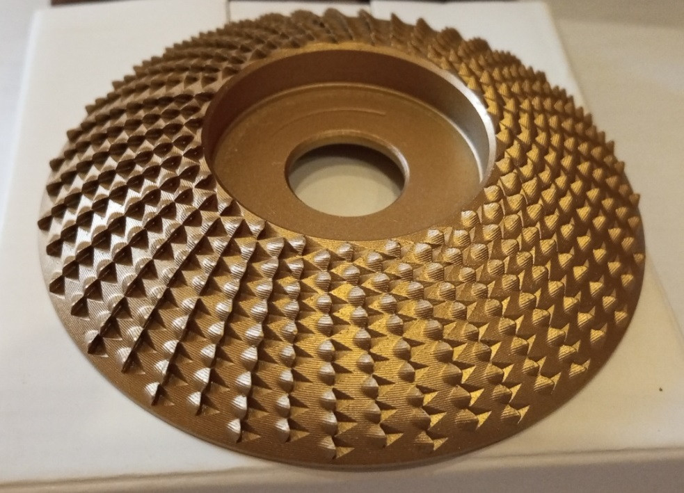 Диск-рашпиль полусфера Ø84x16 Gold  (внутр. диаметр 16мм)