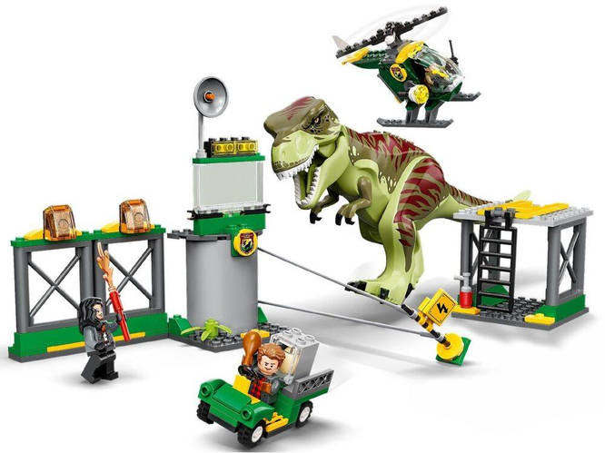 Купить LEGO Jurassic World Побег тираннозавра 140 деталей (76944), цена ...