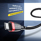 Кабель USB Type-C — USB Type-C (2m) 5 A 100 W PD Fast Charging дата-дрот швидкого заряджання передавання даних для, фото 2