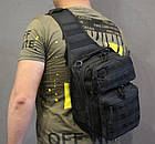 🔥 Тактичний рюкзак-сумка "Mil-Tec - One Strap Assault 10л." (койот) однолямковий рюкзак, зсу, поліції, фото 10