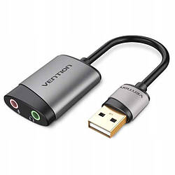 Зовнішня звукова карта Vention USB-навушники + мікрофон 0.15 м (CDKHB)