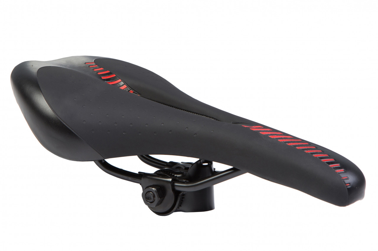 Сідло для велосипеда спортивне, з прорізом, HyperGlyde CPO, чорно-червоне